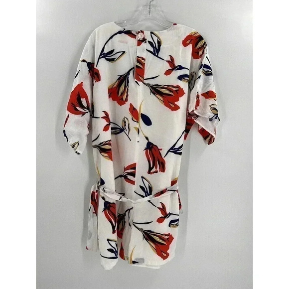 Corey Lynn Calte Anthropologie Romper Jumpsuit r Kimono Floral Petite Medium - Picture 6 of 12